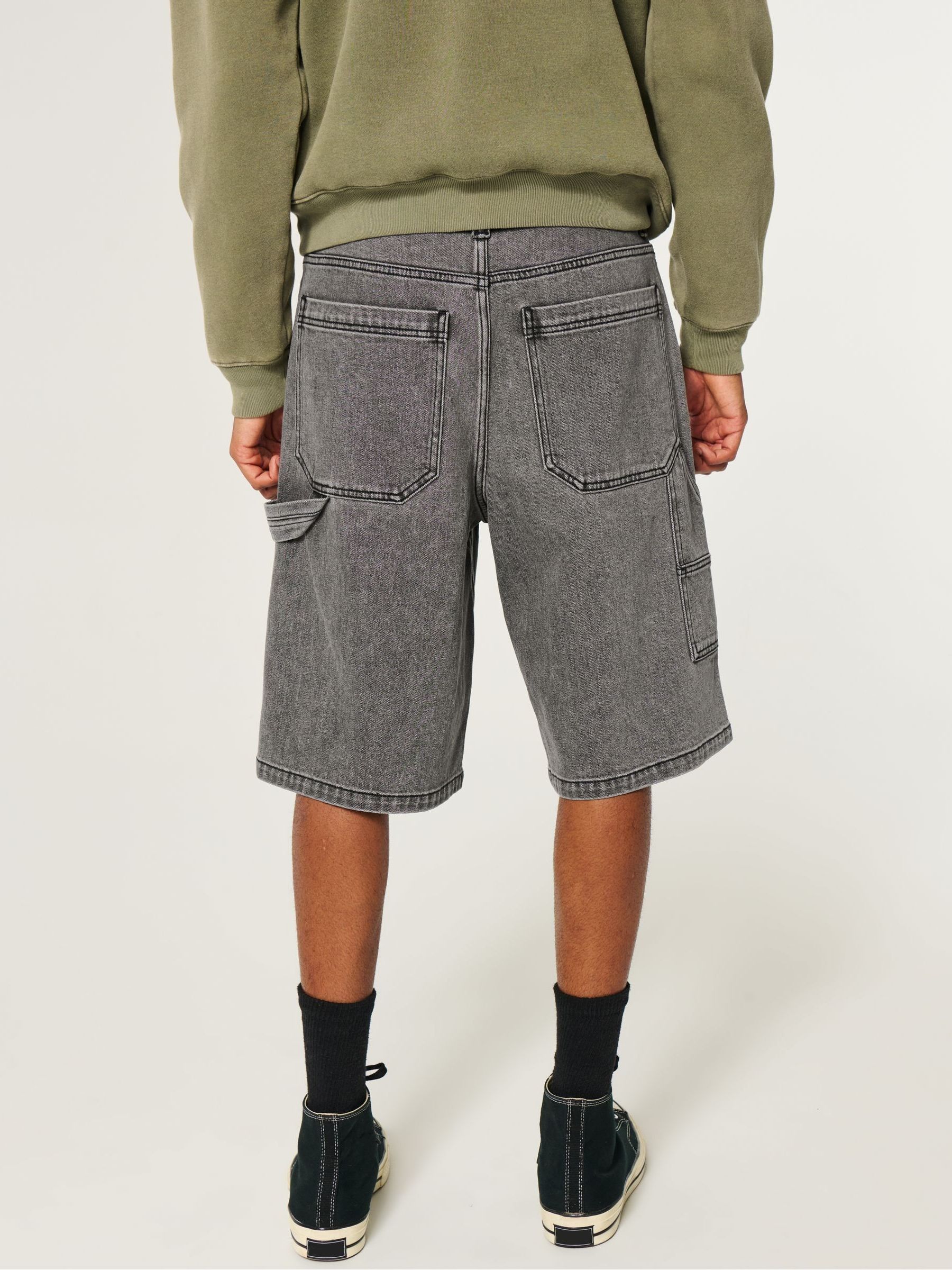 Buy Hollister Black Super Baggy Shorts from the Next UK online shop