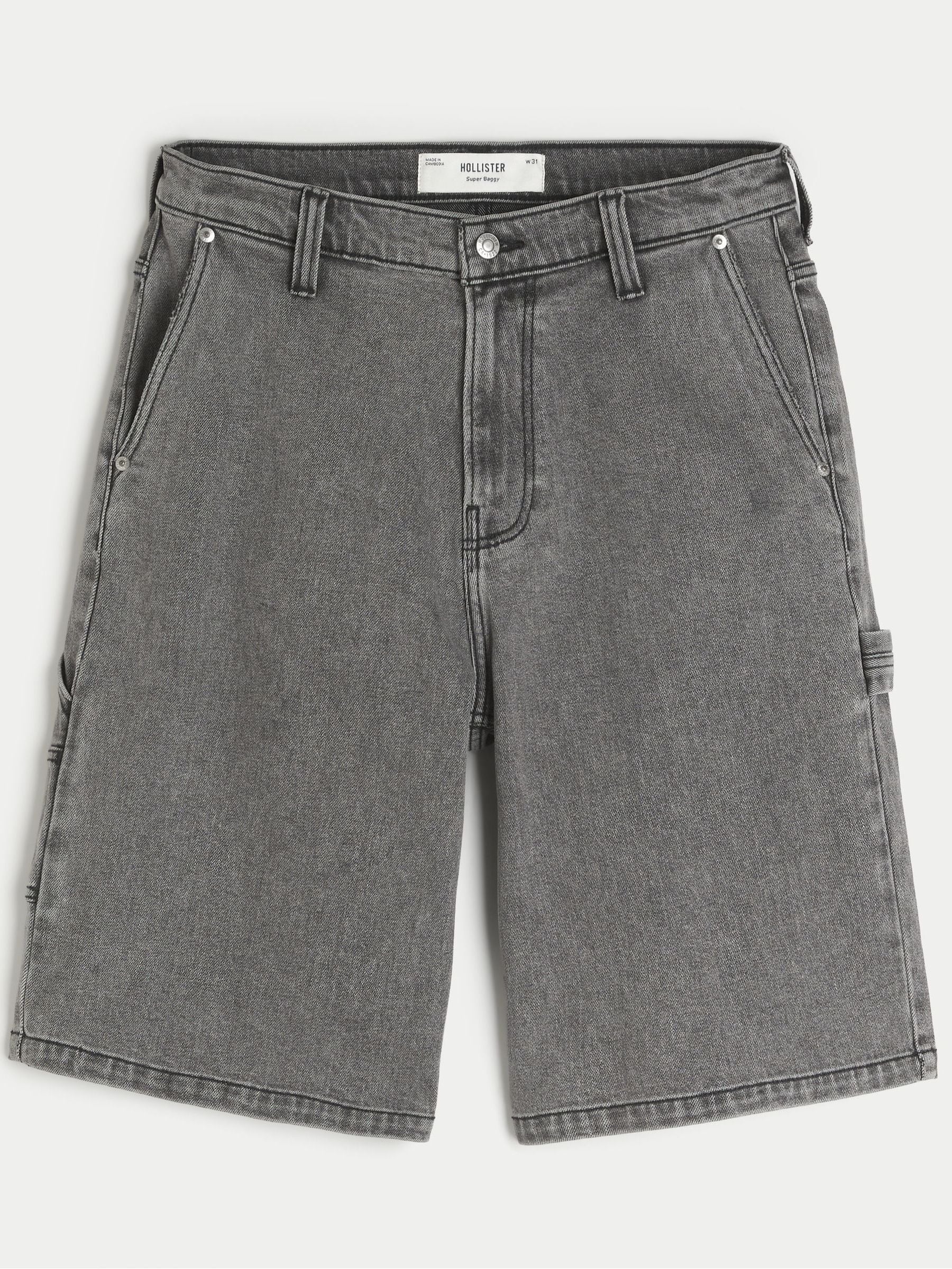 Buy Hollister Black Super Baggy Shorts from the Next UK online shop