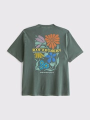 Abercrombie & Fitch Green Vintage Logo T-Shirt - Image 2 of 4