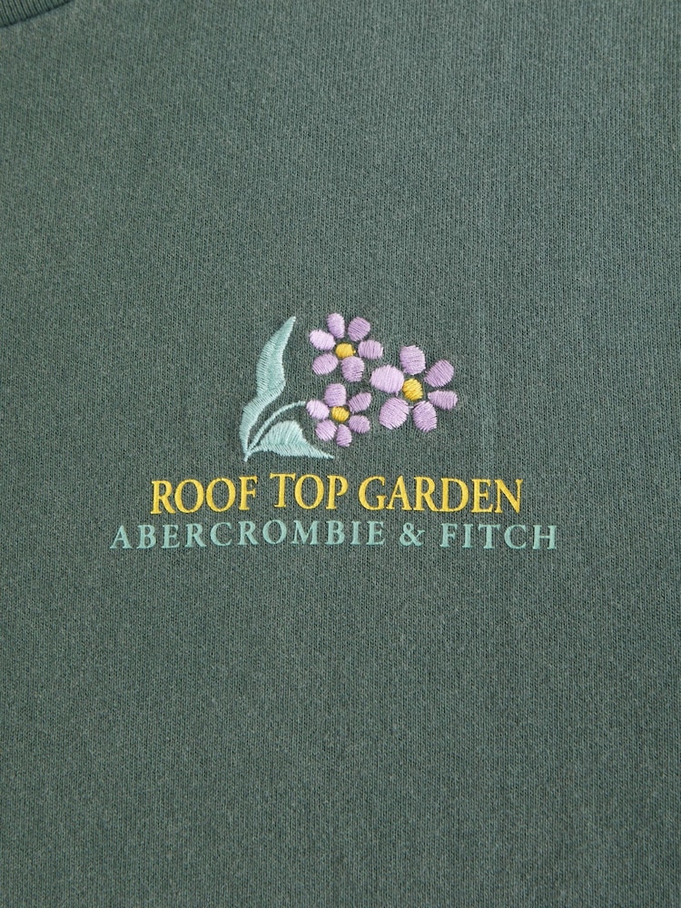 Abercrombie & Fitch Green Vintage Logo T-Shirt - Image 4 of 4