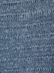 Abercrombie & Fitch Blue Textured Polo Shirt - Image 2 of 2