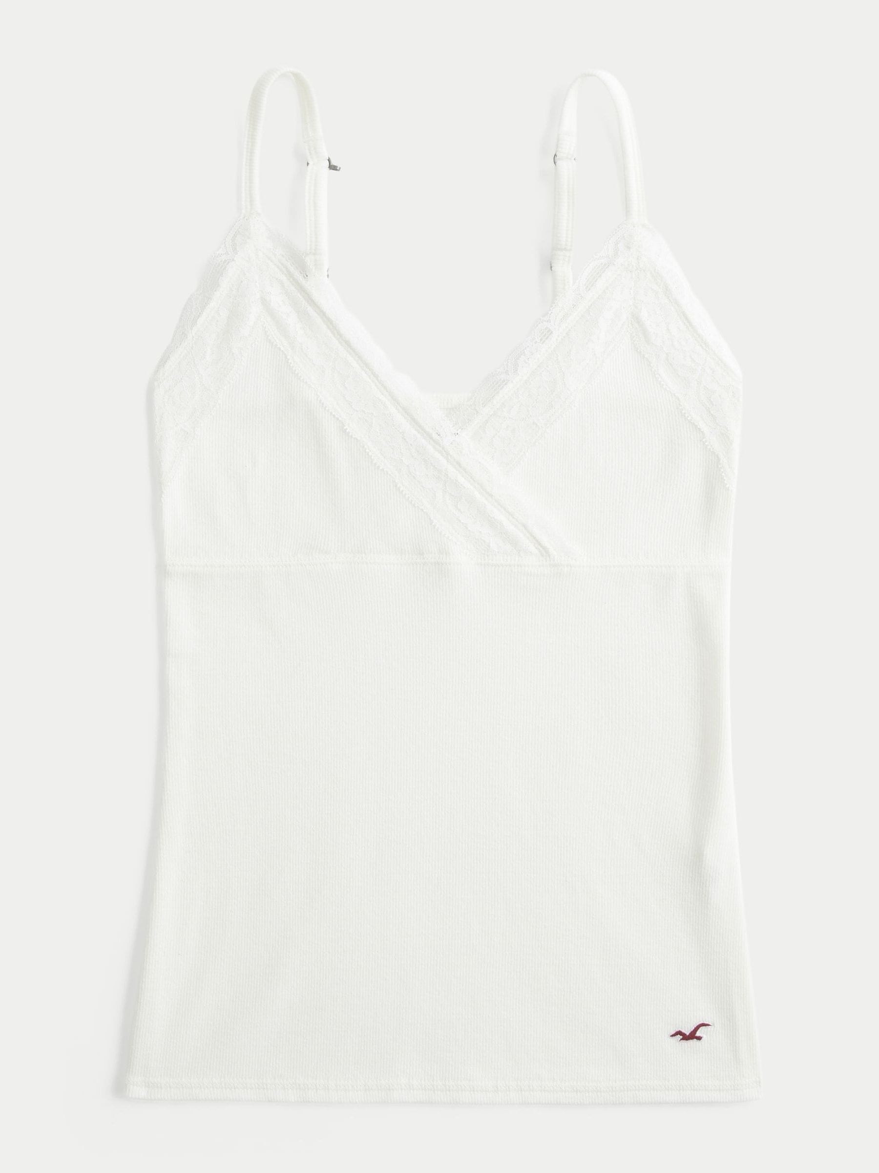 Buy Hollister White Lace Camisole from the Next UK online shop