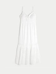 Hollister White Lace Insert Maxi Dress - Image 2 of 4