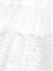 Hollister White Lace Insert Maxi Dress - Image 3 of 4