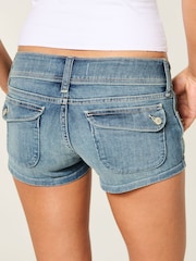Hollister Blue Ultra Shortie Shorts - Image 2 of 4
