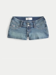 Hollister Blue Ultra Shortie Shorts - Image 4 of 4