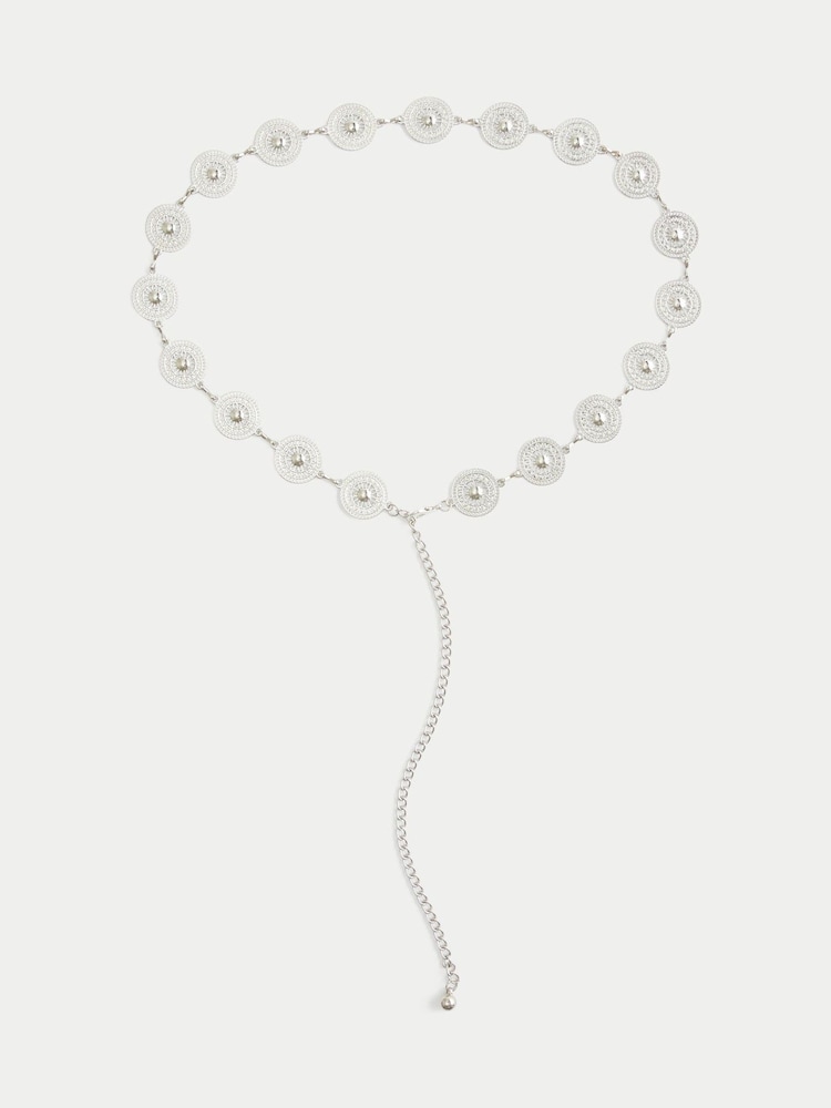 Hollister Silver Silver Chain Belt - Image 1 of 1