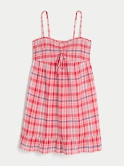 Hollister Red Smocked Bodice Mini Dress - Image 4 of 4