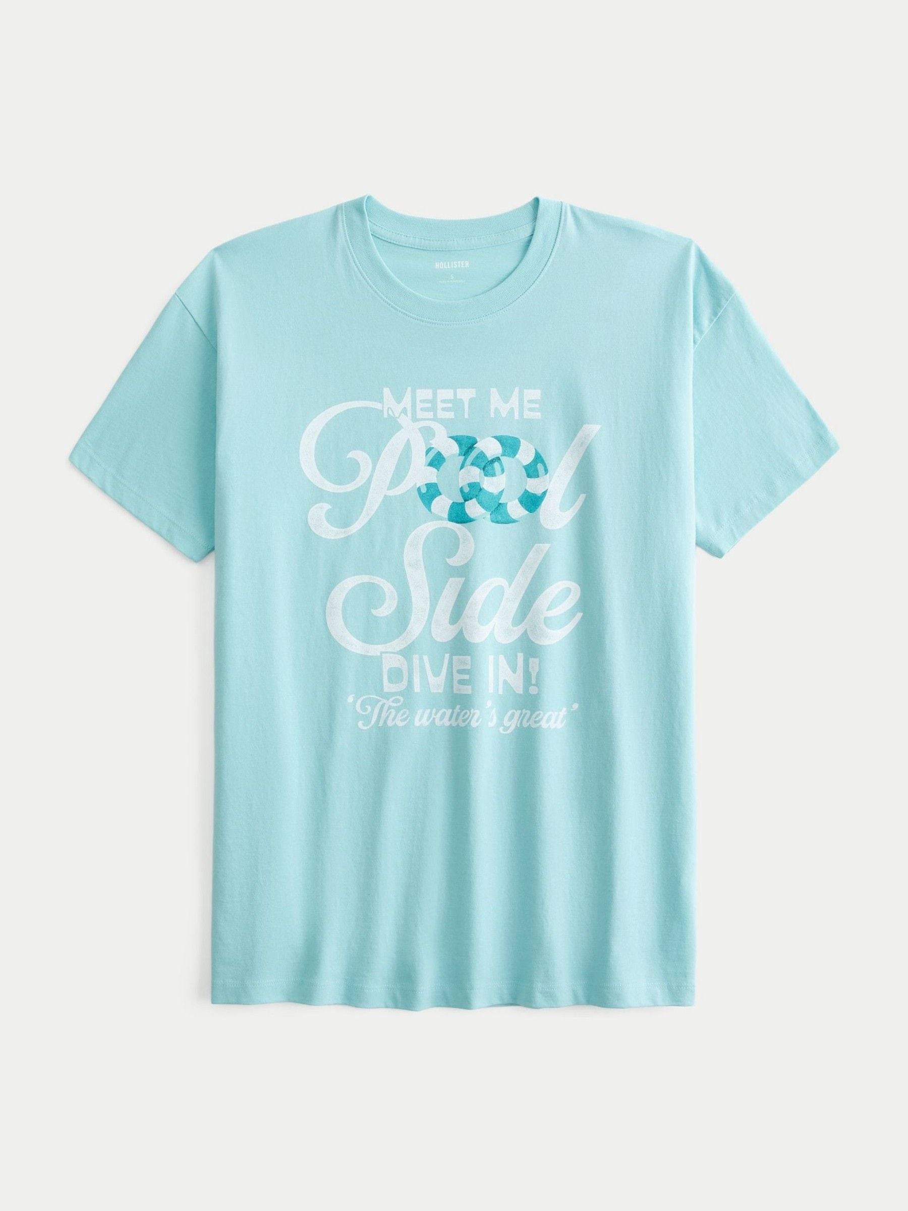 Buy Hollister Blue Poolside T-Shirt from Next USA