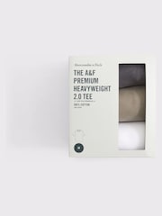 Abercrombie & Fitch Brown Premium Heavyweight 3 Pack Tshirts - Image 2 of 3