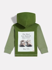 New Balance Green 574 Shoe Graphic FT Hoodie - Image 2 of 4