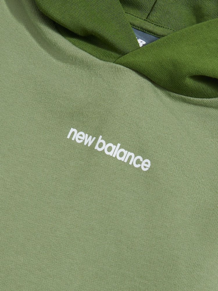 New Balance Green 574 Shoe Graphic FT Hoodie - Image 4 of 4