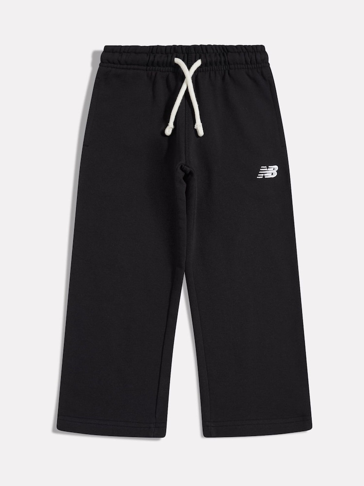 New Balance Black Small Logo Straight Leg Joggers - Image 1 of 3 New Balance Black Small Logo Straight Leg Joggers - Image 1 of 3