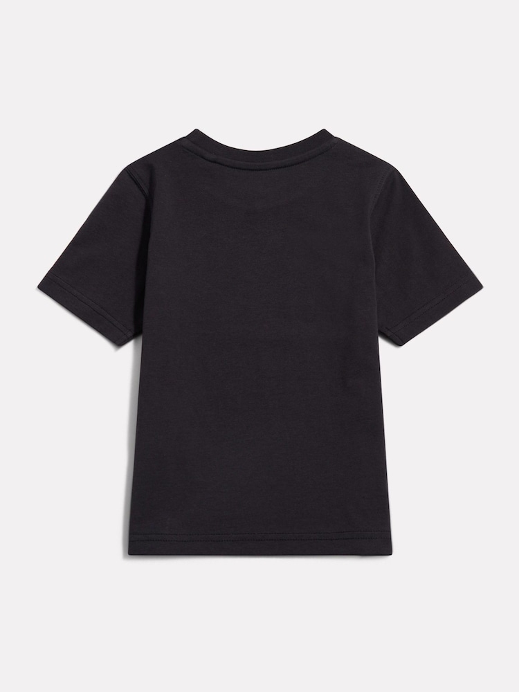 New Balance Black Stacked Logo T-Shirt - Image 2 of 3