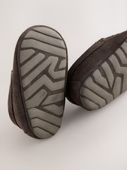 Schokoladenbraun - Baby-Schuhe aus Veloursleder (0–2 M.) - Bild 5 von 5