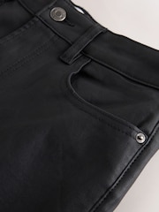 黑色 - Coated Denim Bootcut Jeans - 圖片 6，共 7