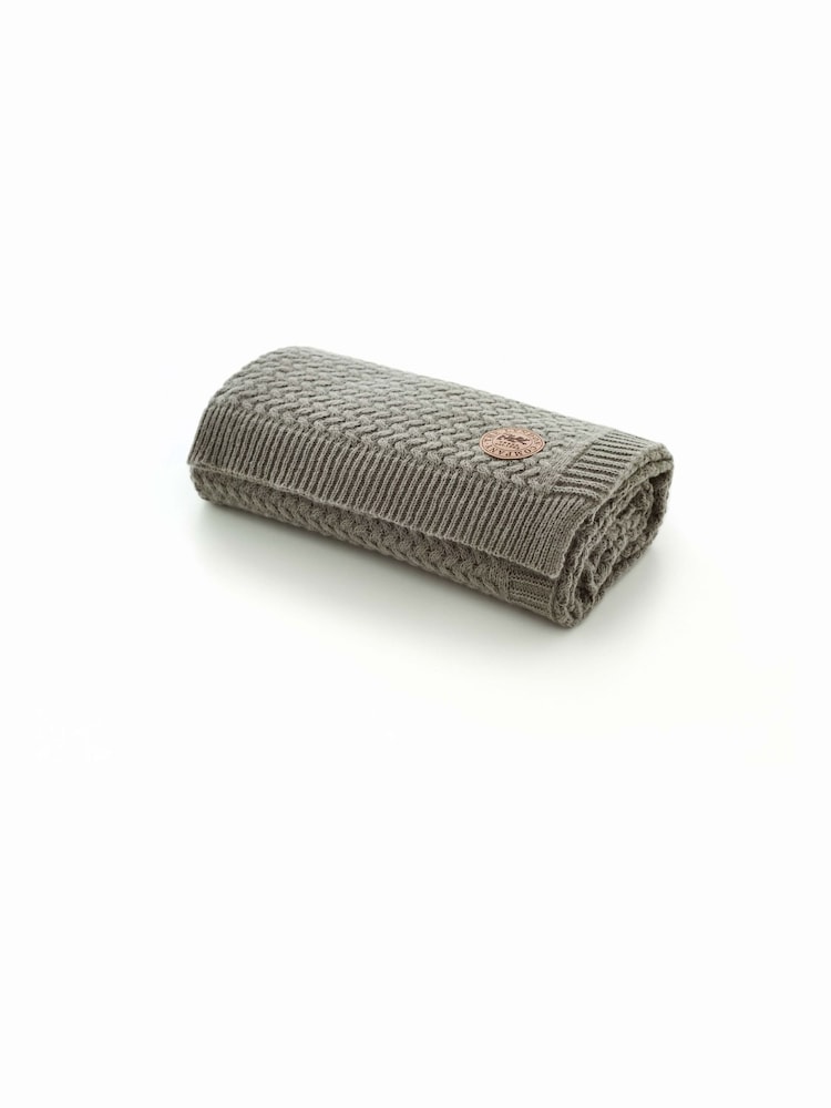Deyongs Grey Cadenza Knitted Throw - Image 5 of 5 Deyongs Grey Cadenza Knitted Throw - Image 5 of 5
