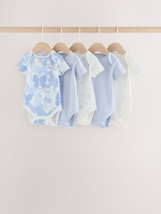 Plava mašna - Short Sleeve Baby Bodysuit 5 Pack - Slika 1 od 12