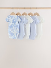 Plava mašna - Short Sleeve Baby Bodysuit 5 Pack - Slika 2 od 12