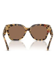 Ralph Lauren Brown The Overszed Ricky Butterfly Sunglasses - Image 2 of 8
