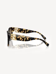 Ralph Lauren Brown The Overszed Ricky Butterfly Sunglasses - Image 3 of 8