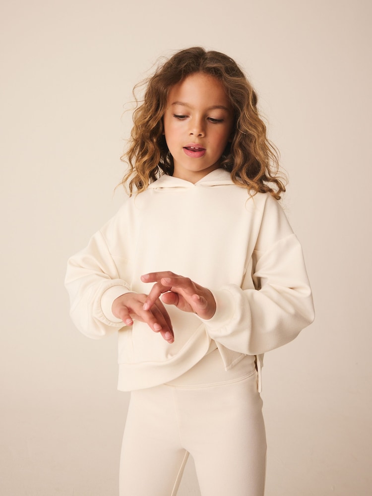 Ekru Ağ - Hoodie And Kick-Flare Set (3-16yrs) - 4şəkildən 2 şəkil Ekru Ağ - Hoodie And Kick-Flare Set (3-16yrs) - 4şəkildən 2 şəkil