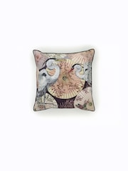 Deyongs Pink Sakura Soft Velvet Printed Cushion - Image 10 of 11