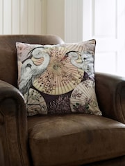 Deyongs Pink Sakura Soft Velvet Printed Cushion - Image 5 of 11