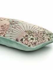 Deyongs Pink Sakura Soft Velvet Printed Cushion - Image 8 of 11