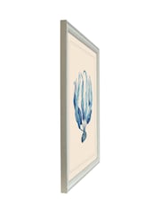 Brookpace Lascelles Blue/White Seaweed I' Coastal Wall Art - Image 3 of 4