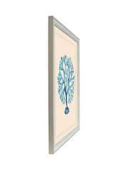 Brookpace Lascelles Blue/White Seaweed IV' Coastal Wall Art - Image 3 of 4