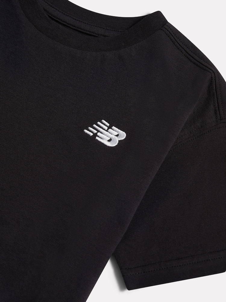 New Balance Black Jersey Small Logo T-Shirt - Image 3 of 3