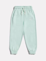 New Balance Green French Terry Small Logo Joggers - Image 1 of 3