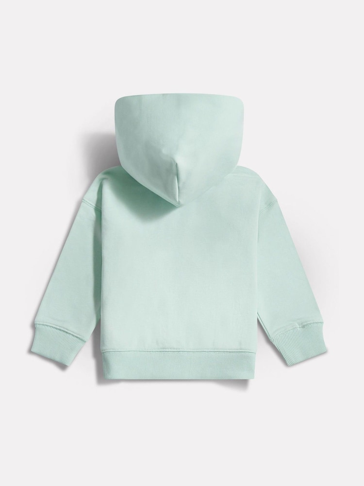 New Balance Green FT Small Logo Full Zip Hoodie - Image 2 of 3