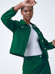 Roman Green Classic Cotton Denim Jacket - Image 1 of 5