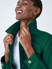 Roman Green Classic Cotton Denim Jacket - Image 2 of 5