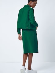 Roman Green Classic Cotton Denim Jacket - Image 3 of 5