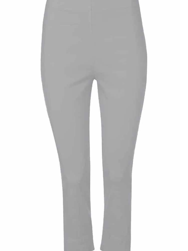Roman Light Grey Cropped Stretch Trousers - Image 4 of 4