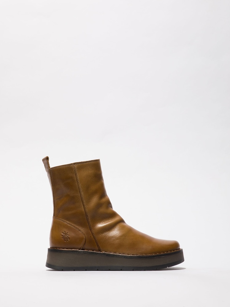 Fly London Brown Reno Boots - Image 1 of 4 Fly London Brown Reno Boots - Image 1 of 4