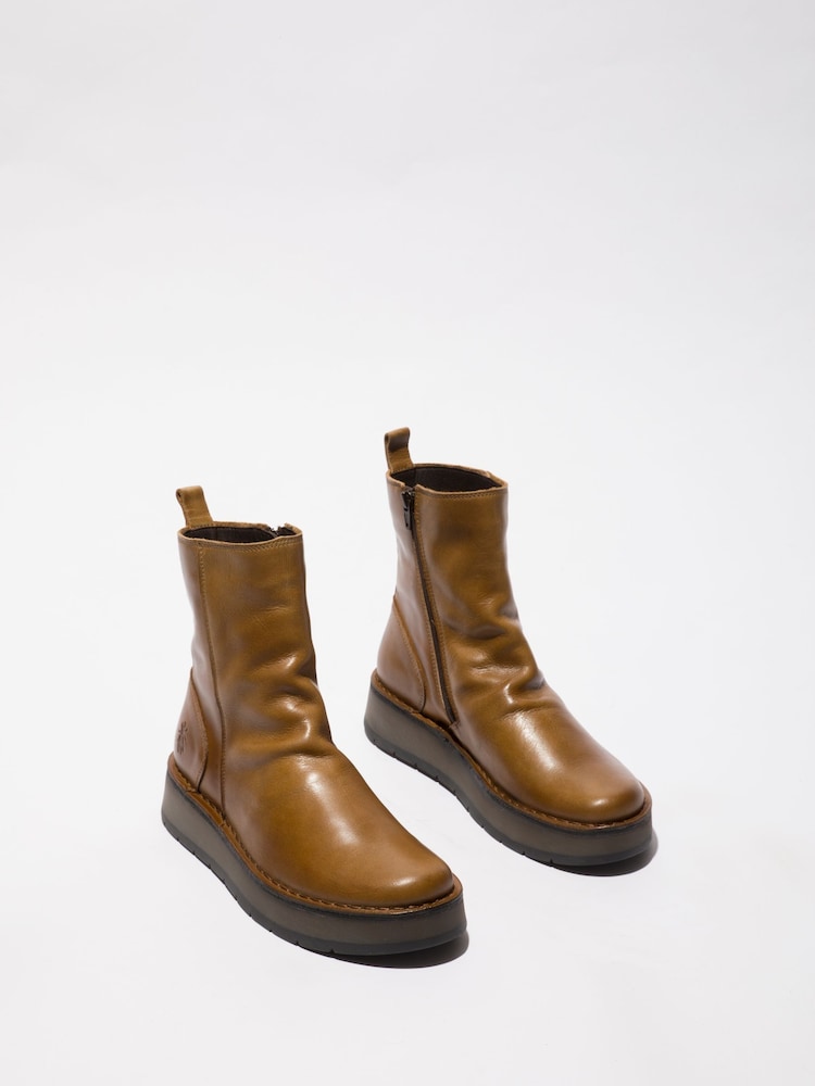 Fly London Brown Reno Boots - Image 2 of 4 Fly London Brown Reno Boots - Image 2 of 4