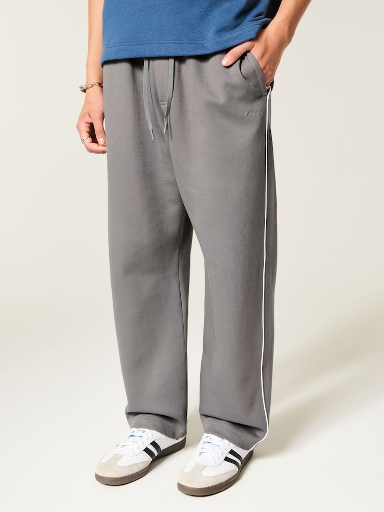 Hollister Grey Baggy Cuffed Joggers - Image 1 of 5