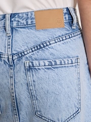 Apricot Blue Amara Pearl Embellished Denim Midi Skirt - Image 3 of 4