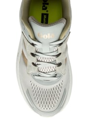 Gola Cream Veris Tempo Mesh Lace-Up Running Trainers - Image 5 of 5