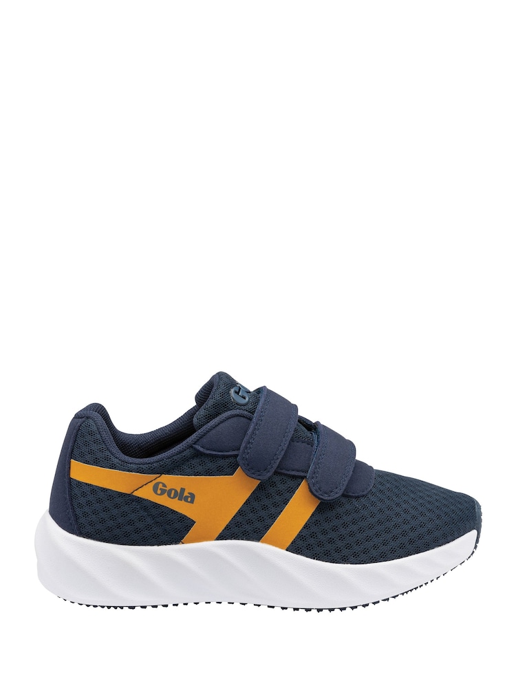 Gola Blue Draken Twin Bar QF Mesh Quick Fasten Running Trainers - Image 1 of 4 Gola Blue Draken Twin Bar QF Mesh Quick Fasten Running Trainers - Image 1 of 4