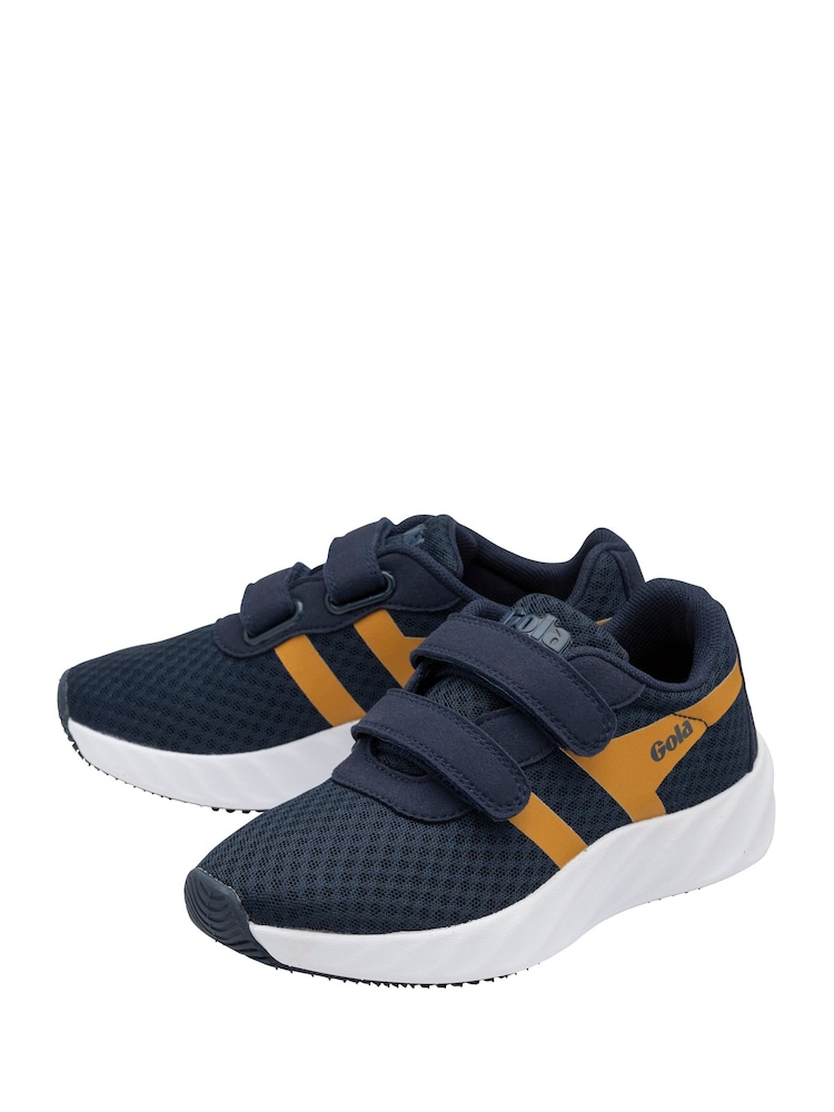 Gola Blue Draken Twin Bar QF Mesh Quick Fasten Running Trainers - Image 2 of 4 Gola Blue Draken Twin Bar QF Mesh Quick Fasten Running Trainers - Image 2 of 4