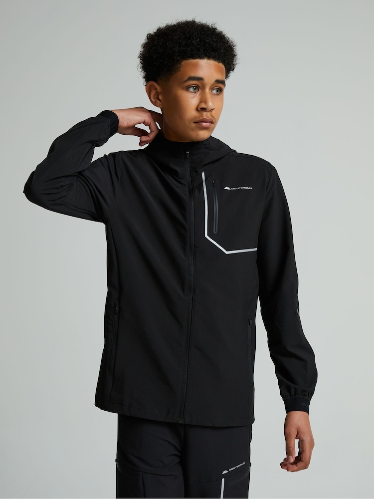 Monterrain Black Junior Ramble 3.0 Woven Running Jacket - Image 1 of 7