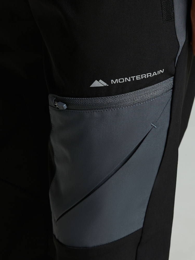 أسود - Monterrain Junior Deflect 2.0 Woven Running Joggers - صورة 5 من 5