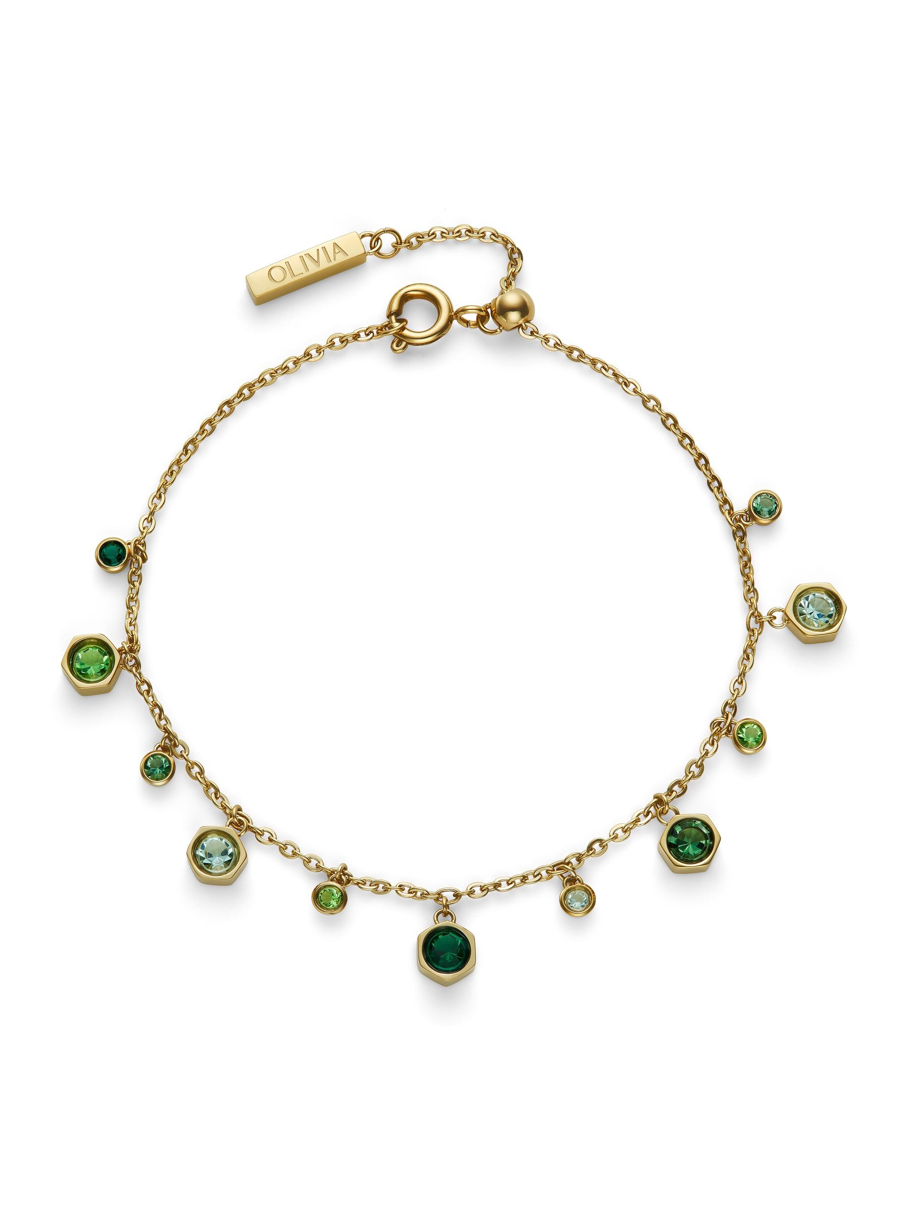 Olivia Burton Women's Gold Tone Ip Mini Droplet Bracelet