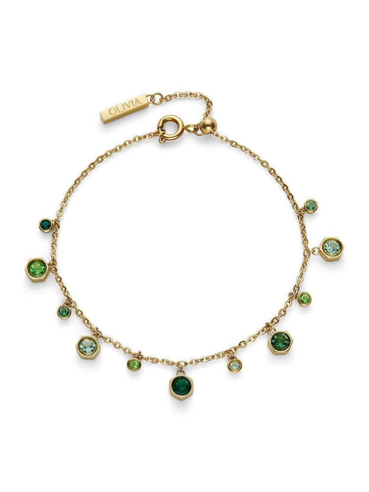 Olivia Burton Gold Tone IP Mini Droplet Bracelet - Image 1 of 5