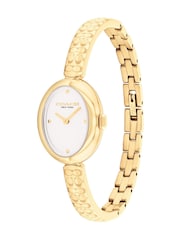 COACH Gold Sammy 22mm Oval IP Bangle Watch - Image 2 of 4